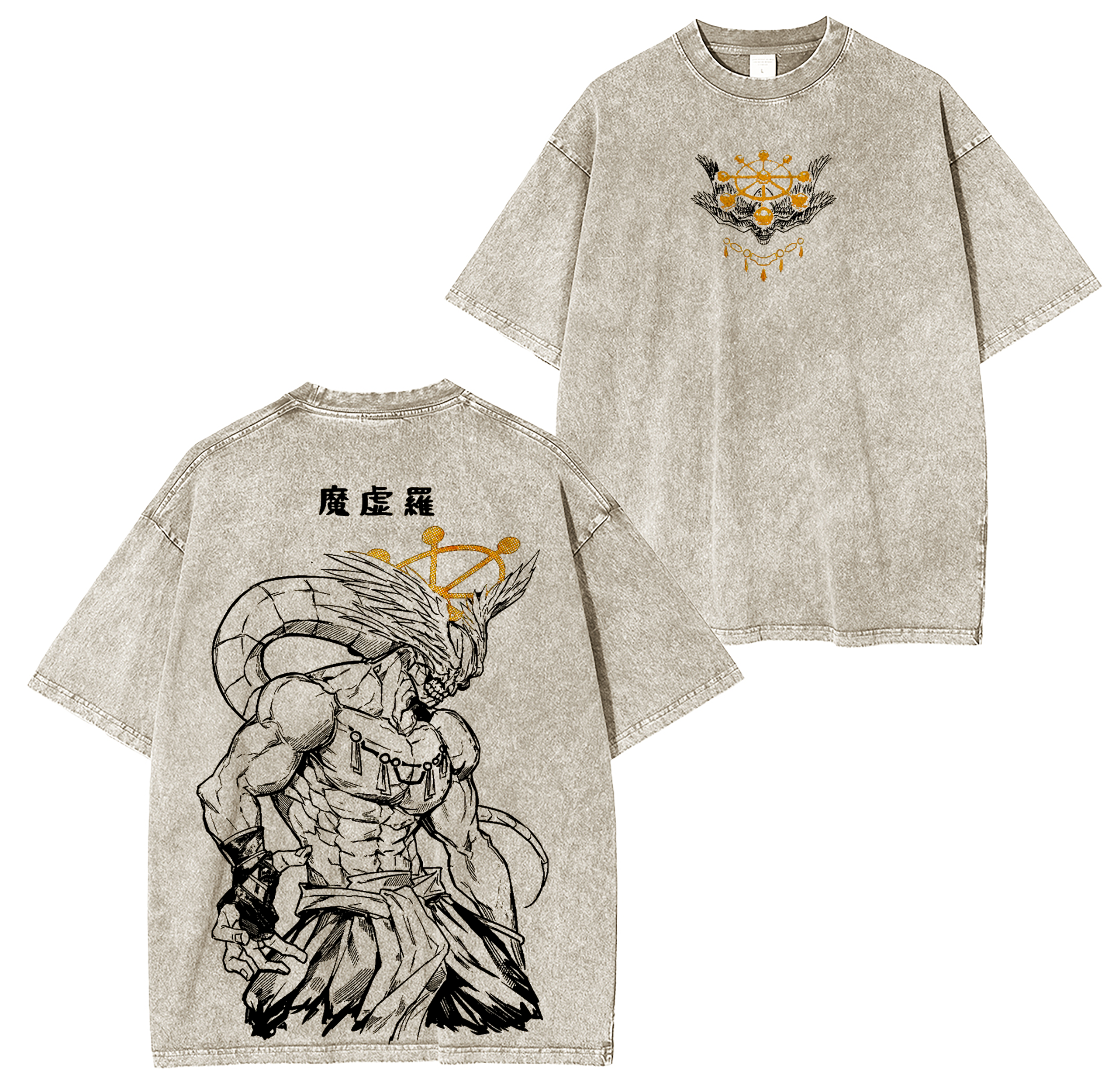 Mahoraga,Jujutsu Kaisen Anime Vintage Oversized T-shirt/Crewneck/Hoodi