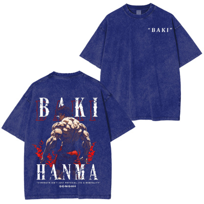 Baki Unleash your inner fighter Oversized Washing Tee