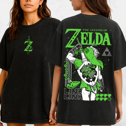 The legend of Zelda Games Unisex Washed T-Shirt