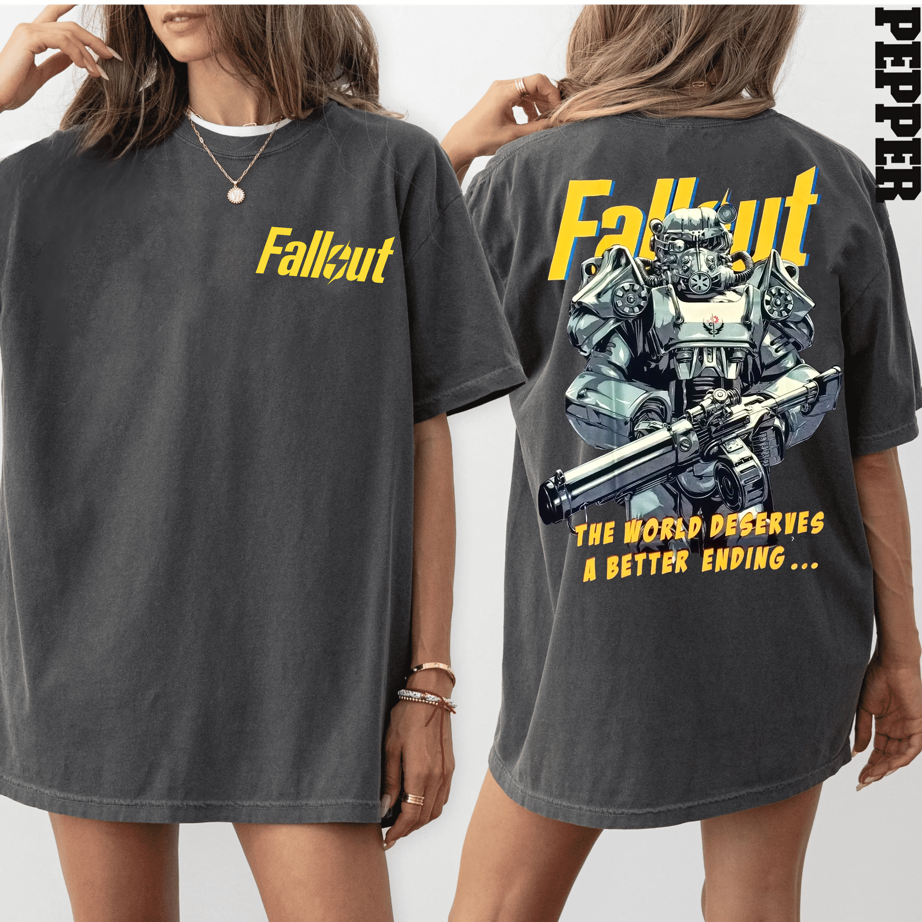 FALLOUT THE WORLD DESERVES A BETTER ENDING LIMITED COLLECTABLE T-Shirt/Sweatshirt/Hoodie