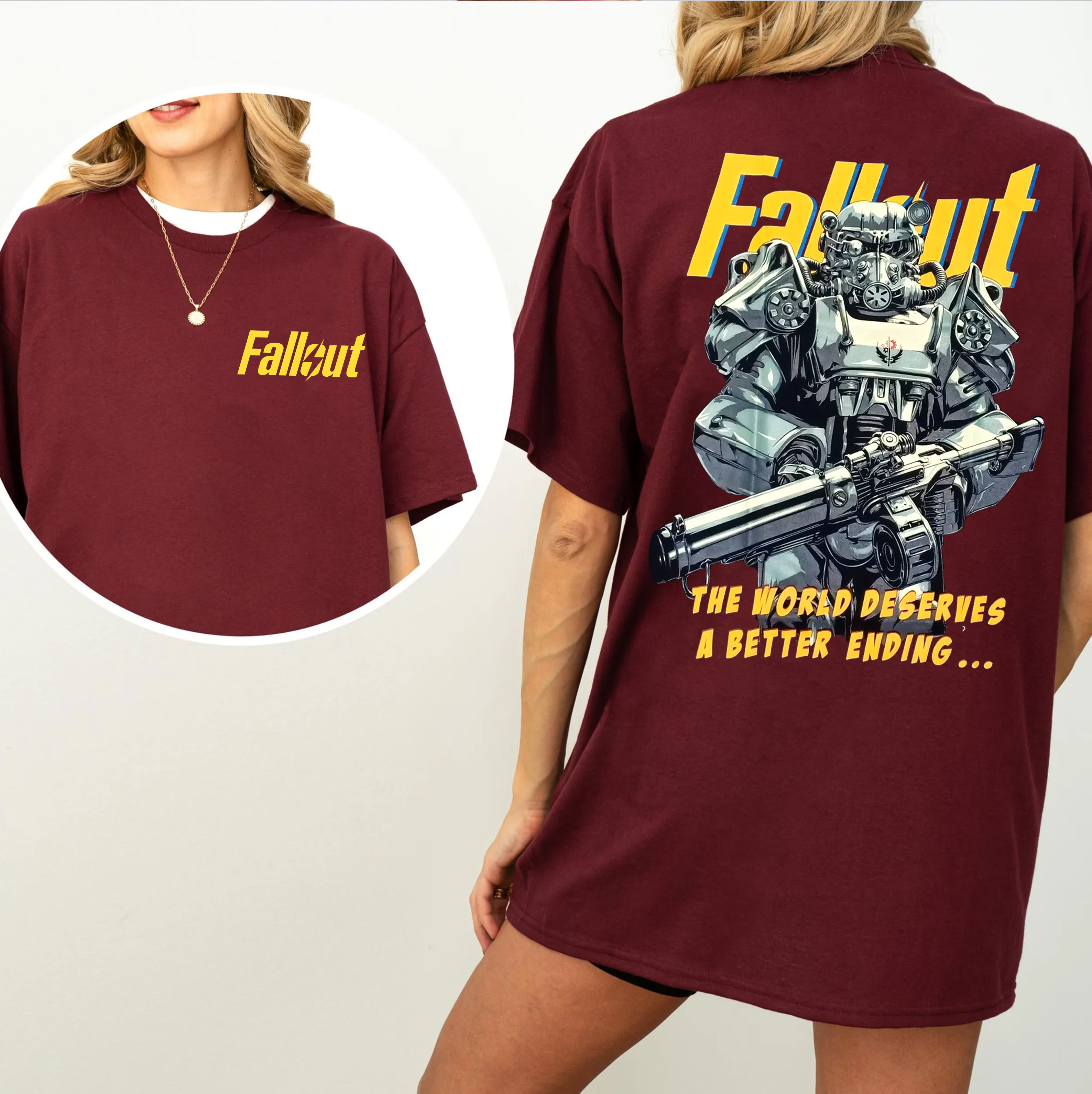 FALLOUT THE WORLD DESERVES A BETTER ENDING LIMITED COLLECTABLE T-Shirt/Sweatshirt/Hoodie