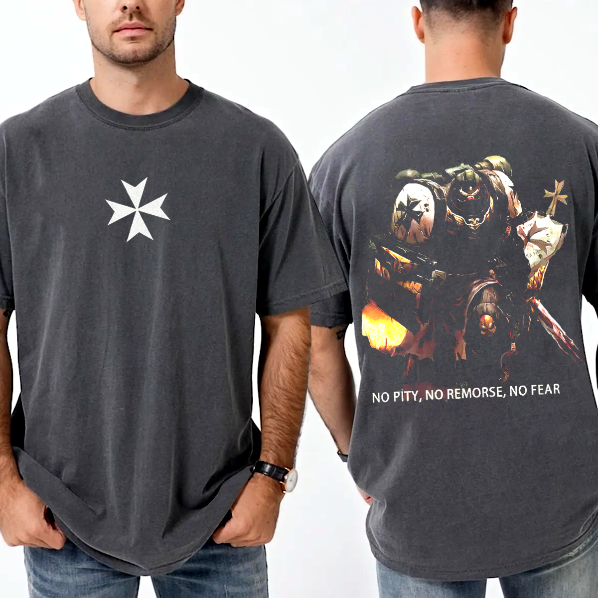 Black Templars, "No Pity, No Remorse, No Fear" T-shirt/Crewneck/Hoodie