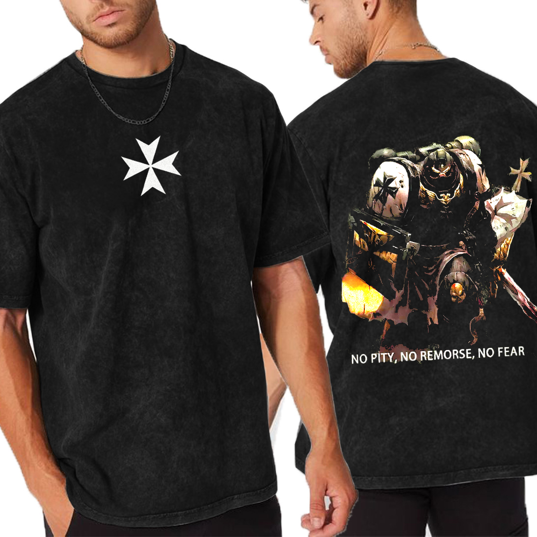 Black Templars, "No Pity, No Remorse, No Fear" T-shirt/Crewneck/Hoodie