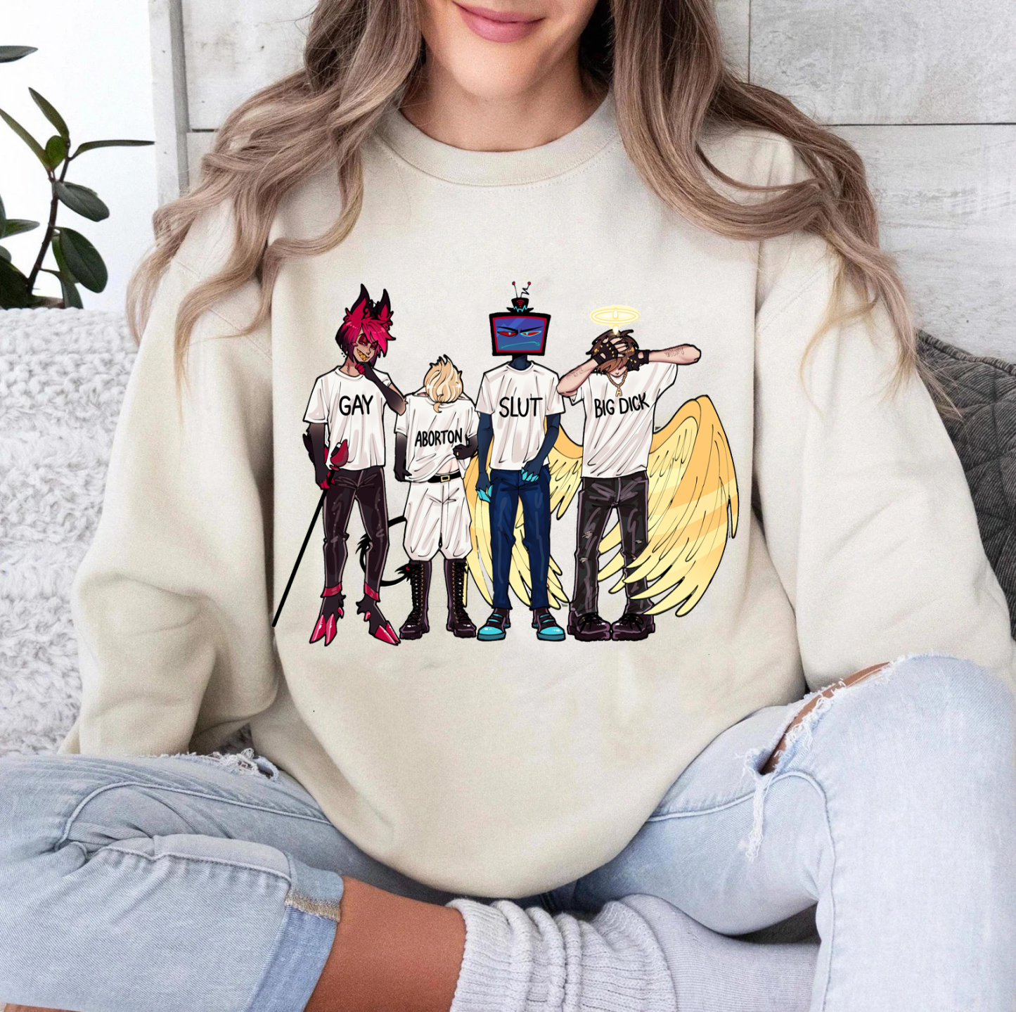 Funny Hazbin Hotel Unisex Shirt/Crewneck/Hoodie