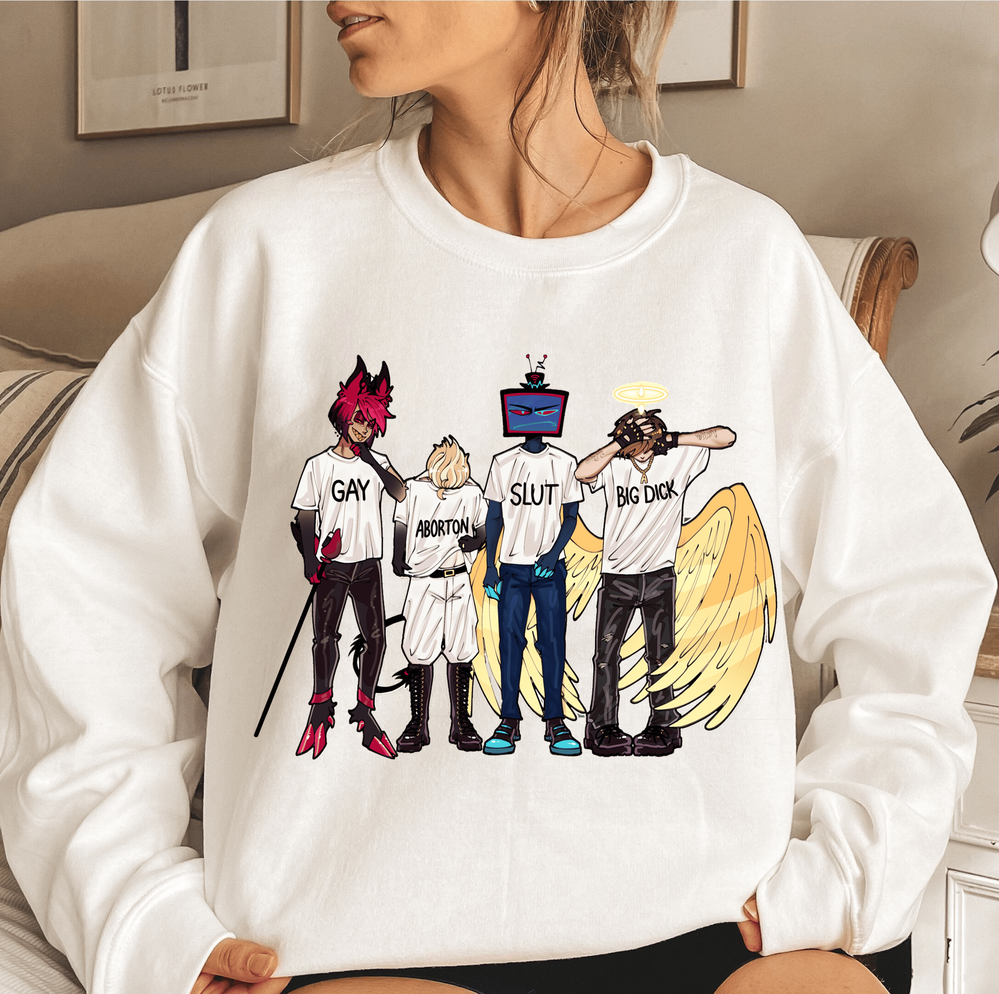 Funny Hazbin Hotel Unisex Shirt/Crewneck/Hoodie