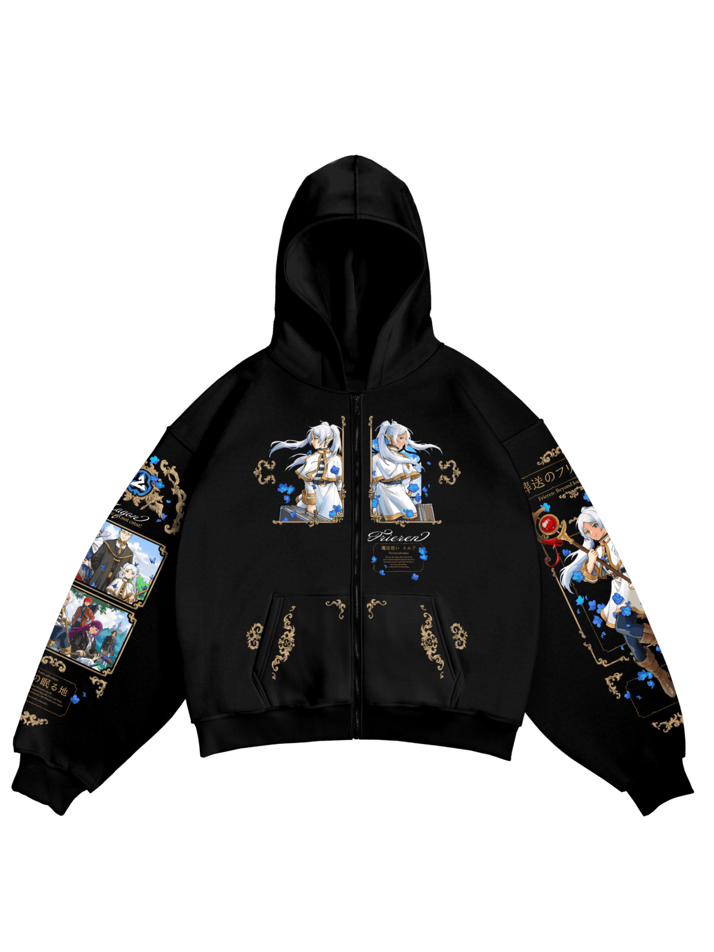 Frieren: Beyond Journey's End Anime Unisex Zip Up Hoodie