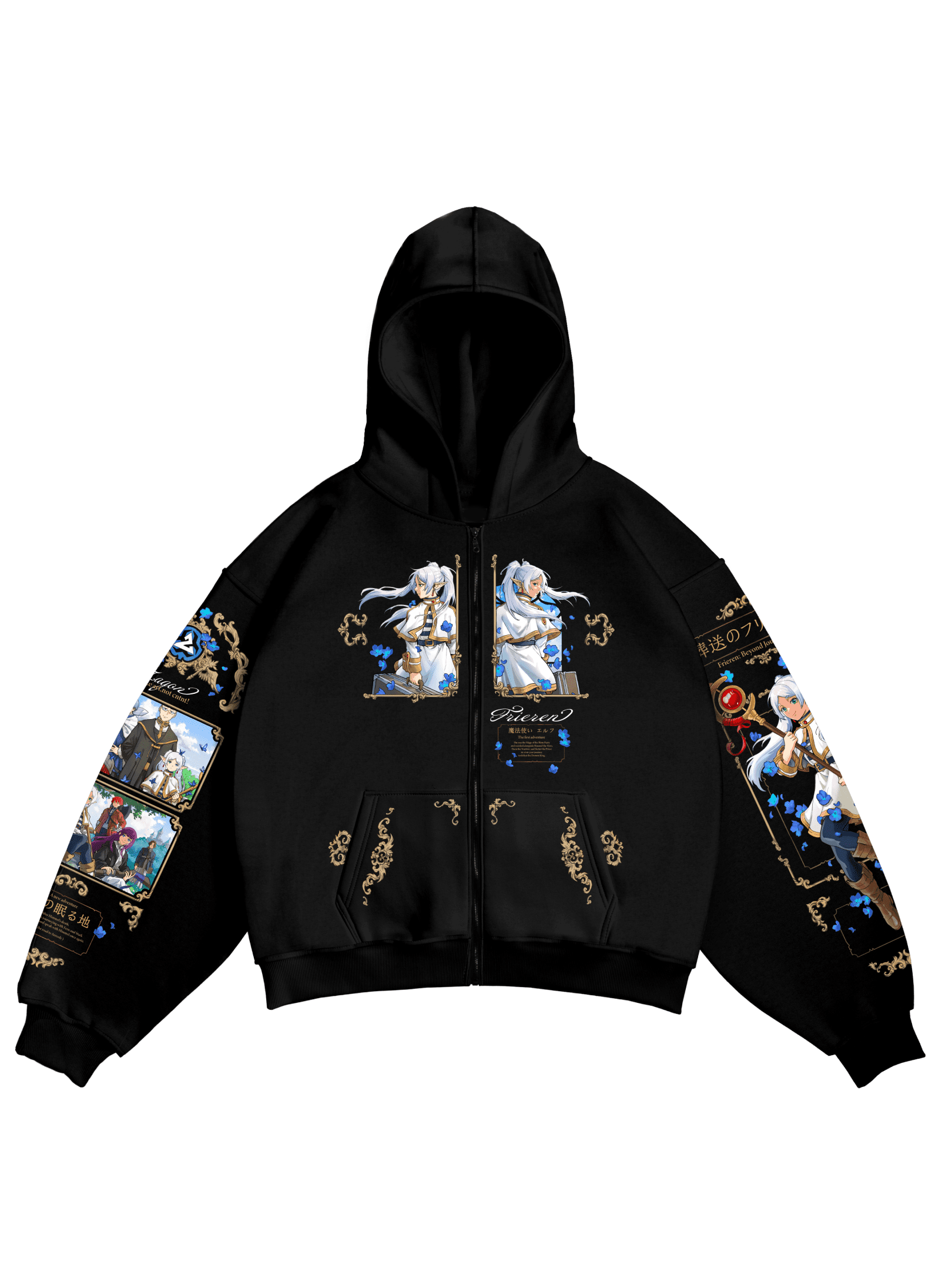 Frieren: Beyond Journey's End Anime Unisex Zip Up Hoodie