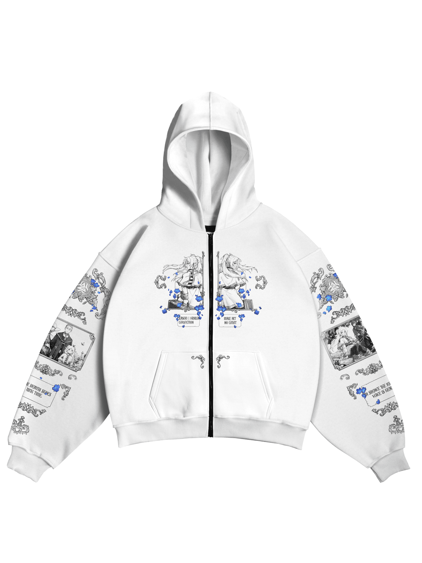 Frieren: Beyond Journey's End Anime Unisex Zip Up Hoodie