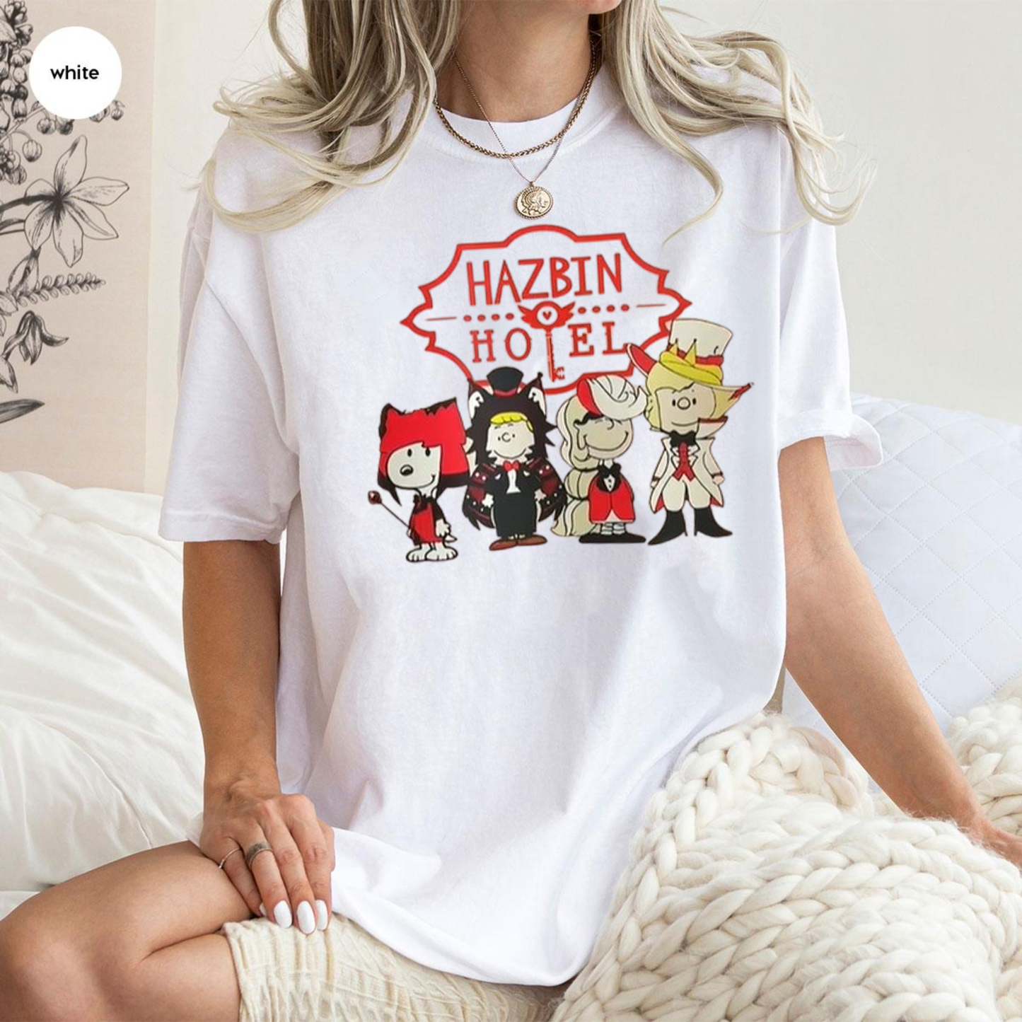 You Love Snoopy and Hazbin Hotel T-shirt/Crewneck/Hoodie