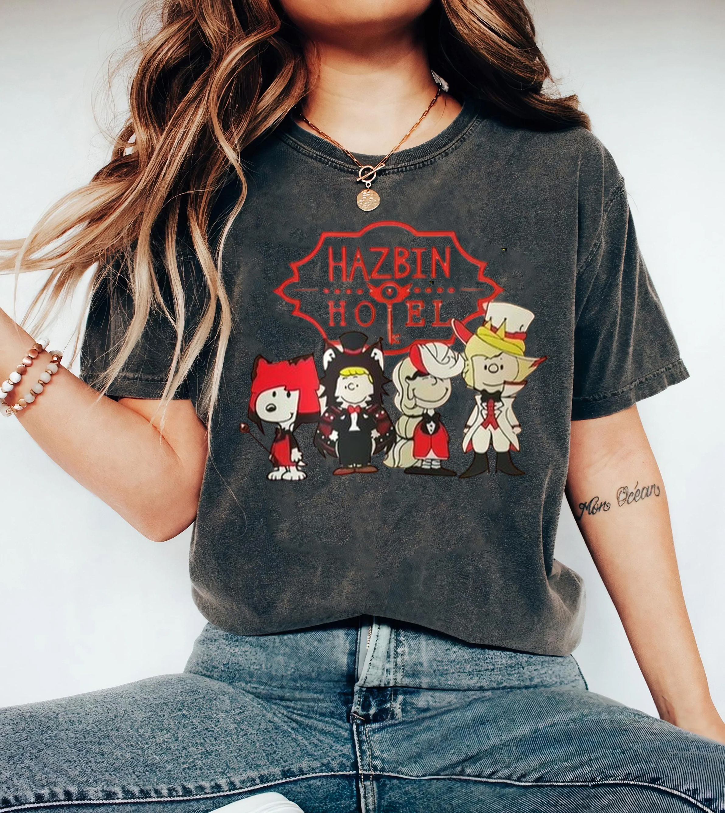 You Love Snoopy and Hazbin Hotel T-shirt/Crewneck/Hoodie