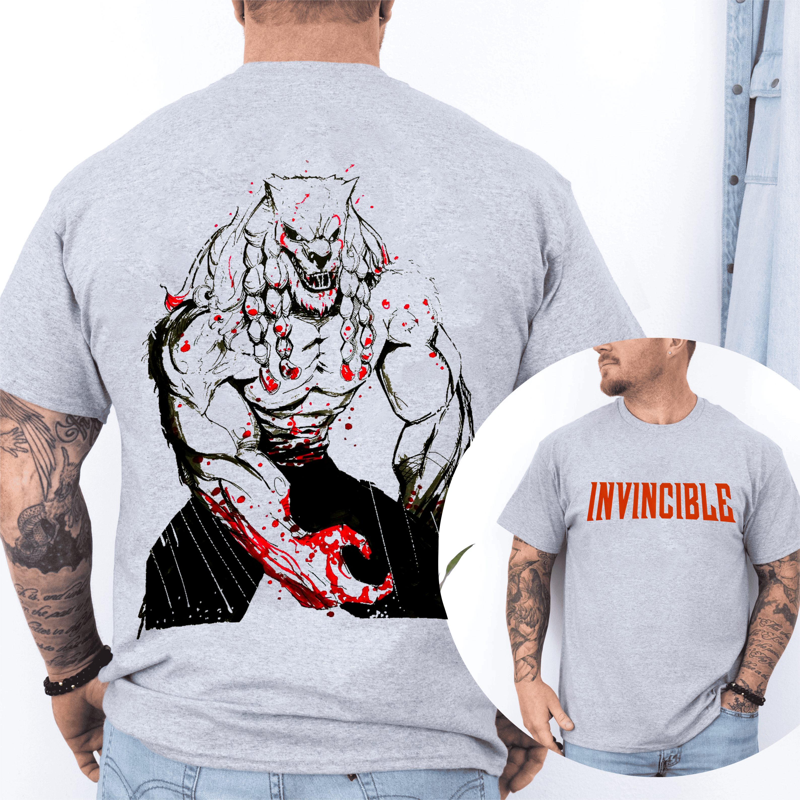 Battle Beast Invincible Anime Double Printed Vintage Unisex T-shirt/Crewneck/Hoodie