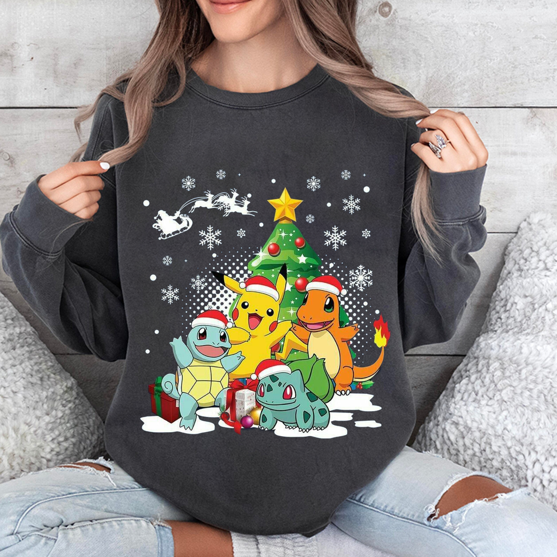 Pokemon  Christmas Unisex T-shirt/Crewneck/Hoodie