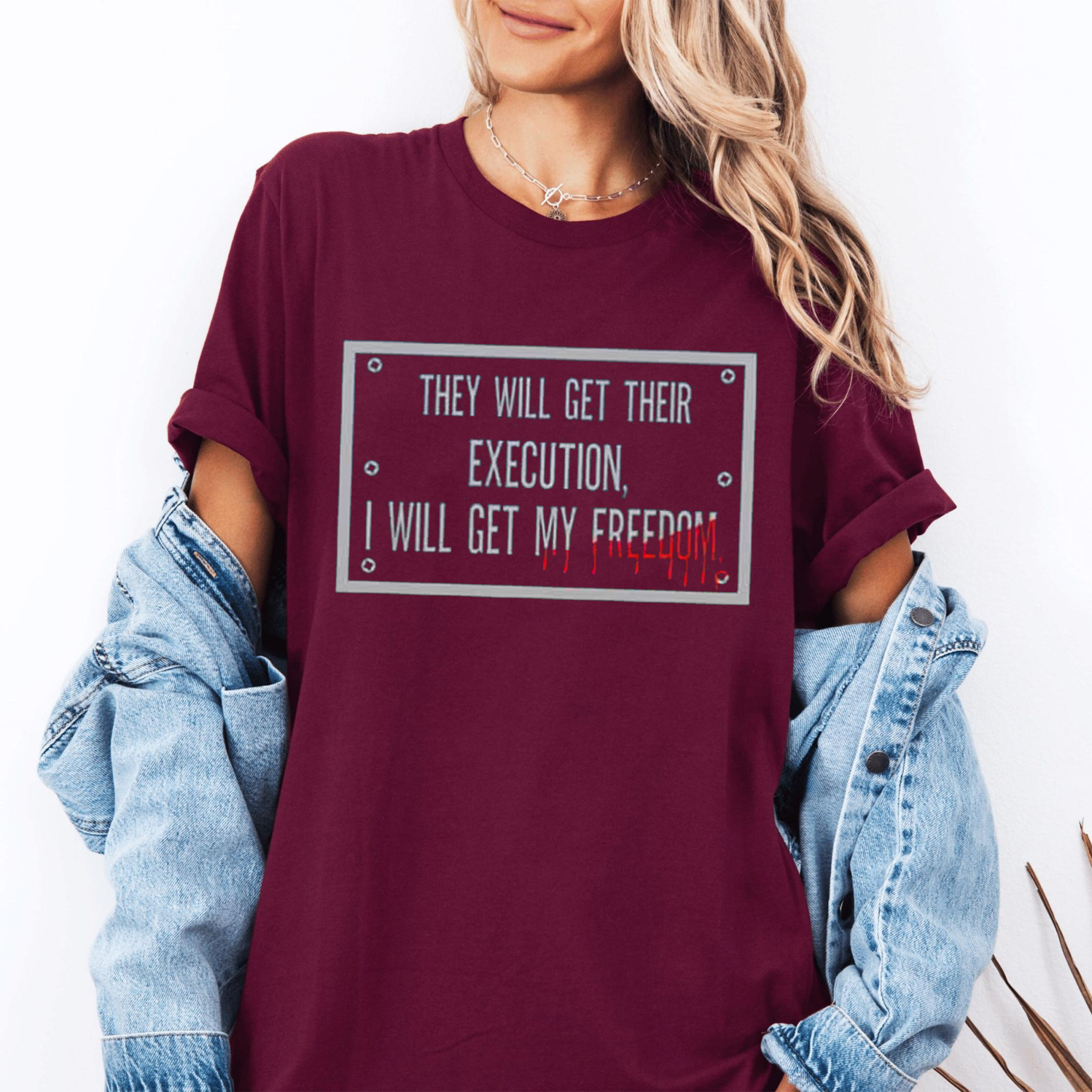 THEY WILL GET THEIR EXECUTION, I WILL GET MY FREEDOM,Iron Lung Unisex T-shirt/Crewneck/Hoodie