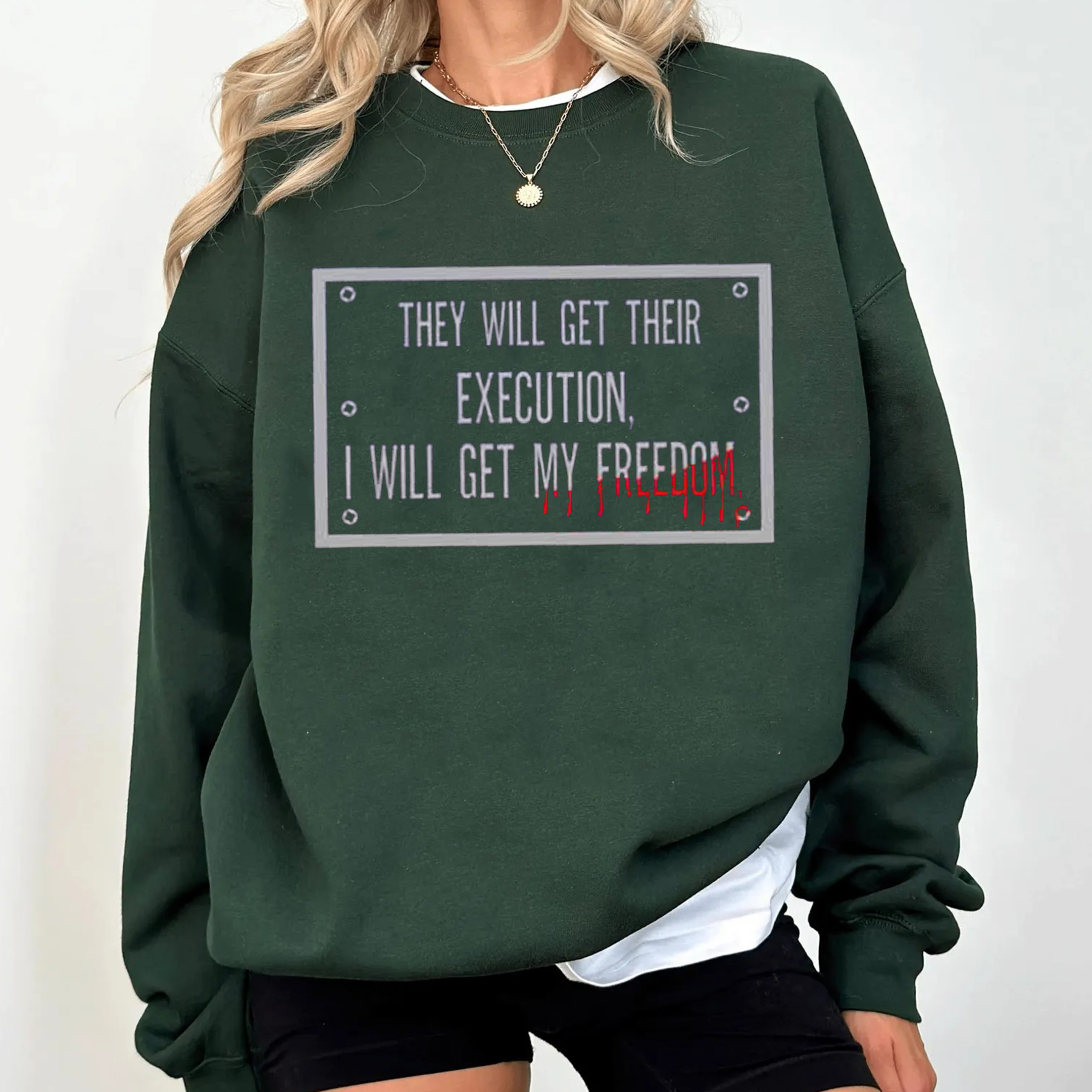 THEY WILL GET THEIR EXECUTION, I WILL GET MY FREEDOM,Iron Lung Unisex T-shirt/Crewneck/Hoodie
