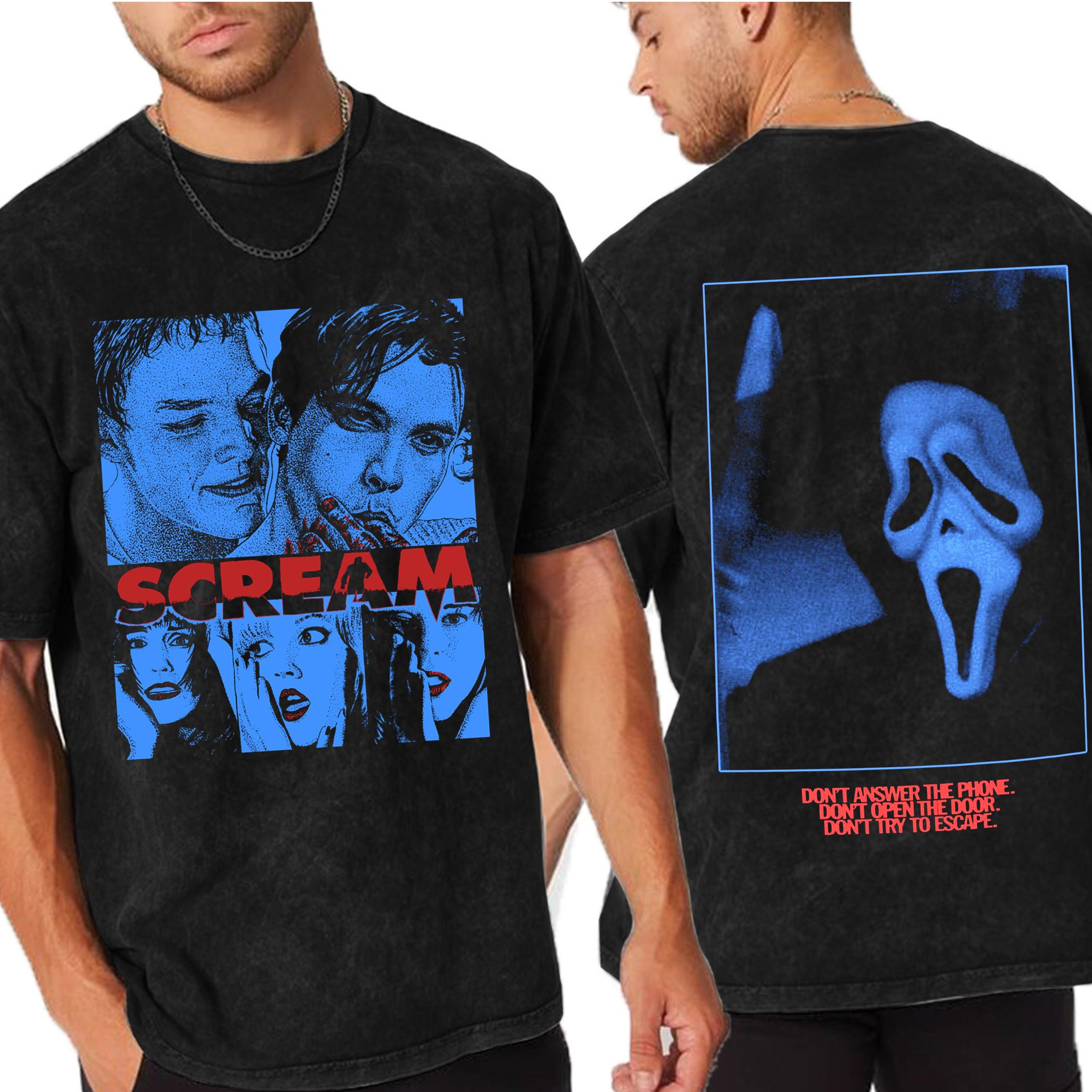 Scream 7 ,Scream Movie Oversized T-shirt/Crewneck/Hoodie