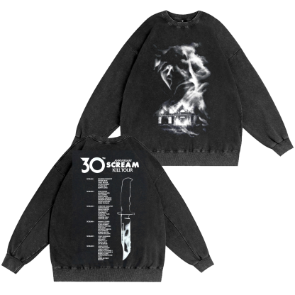 Scream 7 ,Scream 30th Anniversary Kill Tour Oversized T-shirt/Crewneck/Hoodie