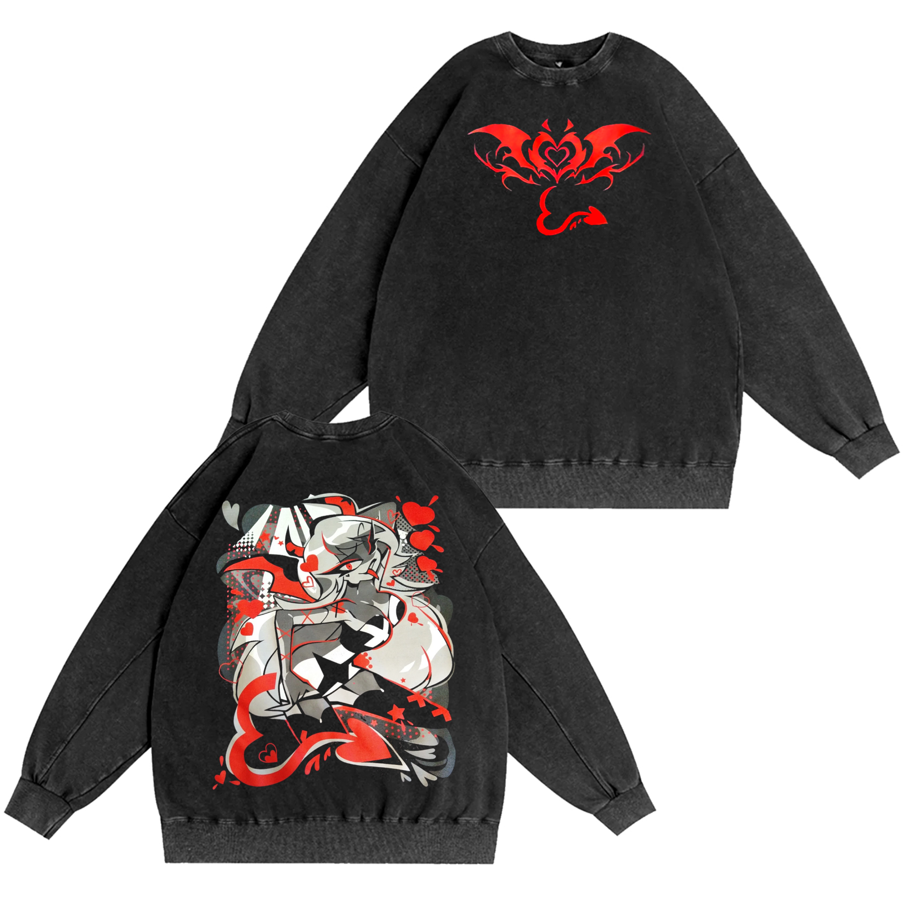 Helluva Boss Verosika Streetwear Oversized T-shirt/Crewneck/Hoodie