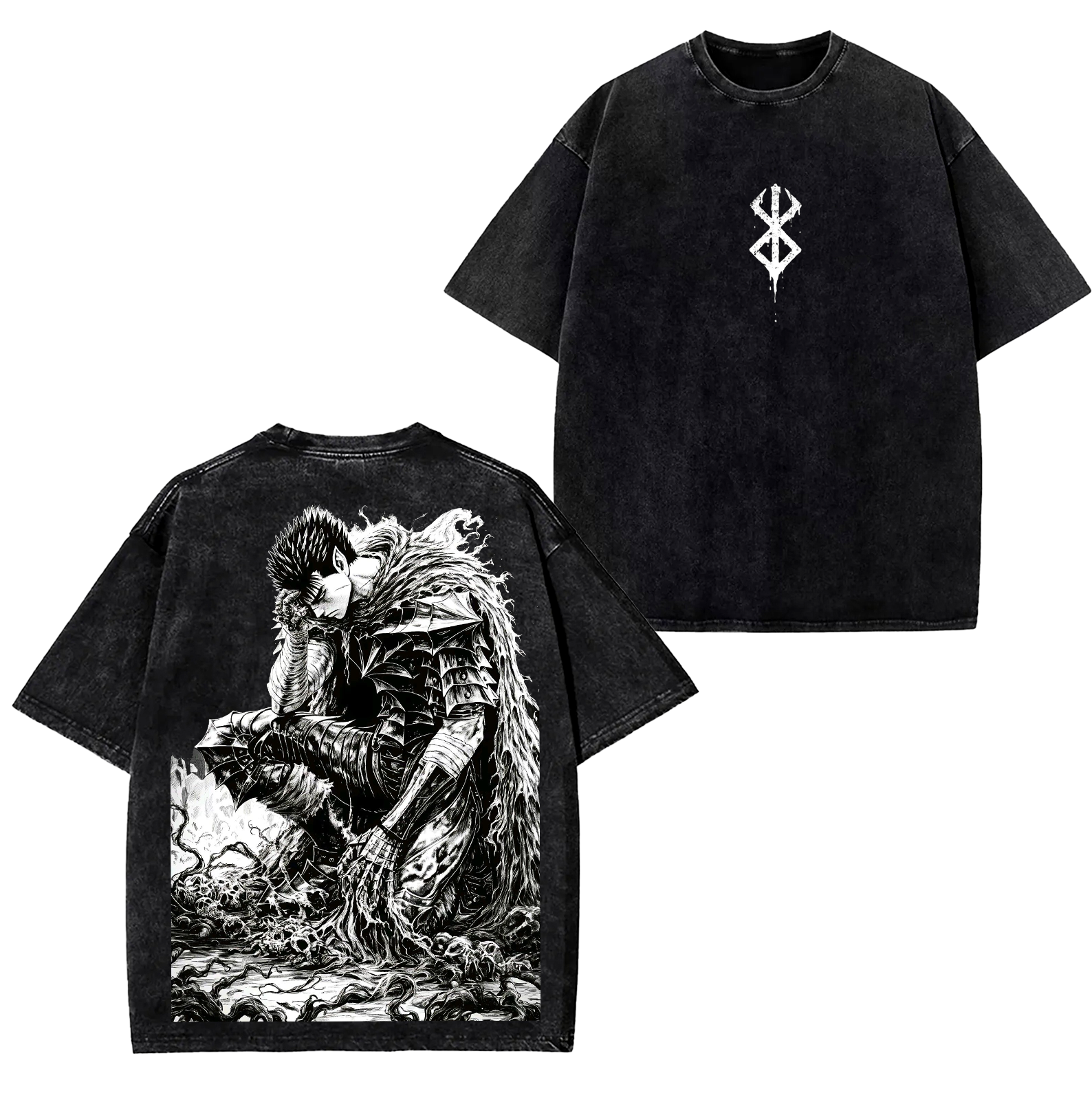 Black Knight Guts Berserk Anime T-shirt