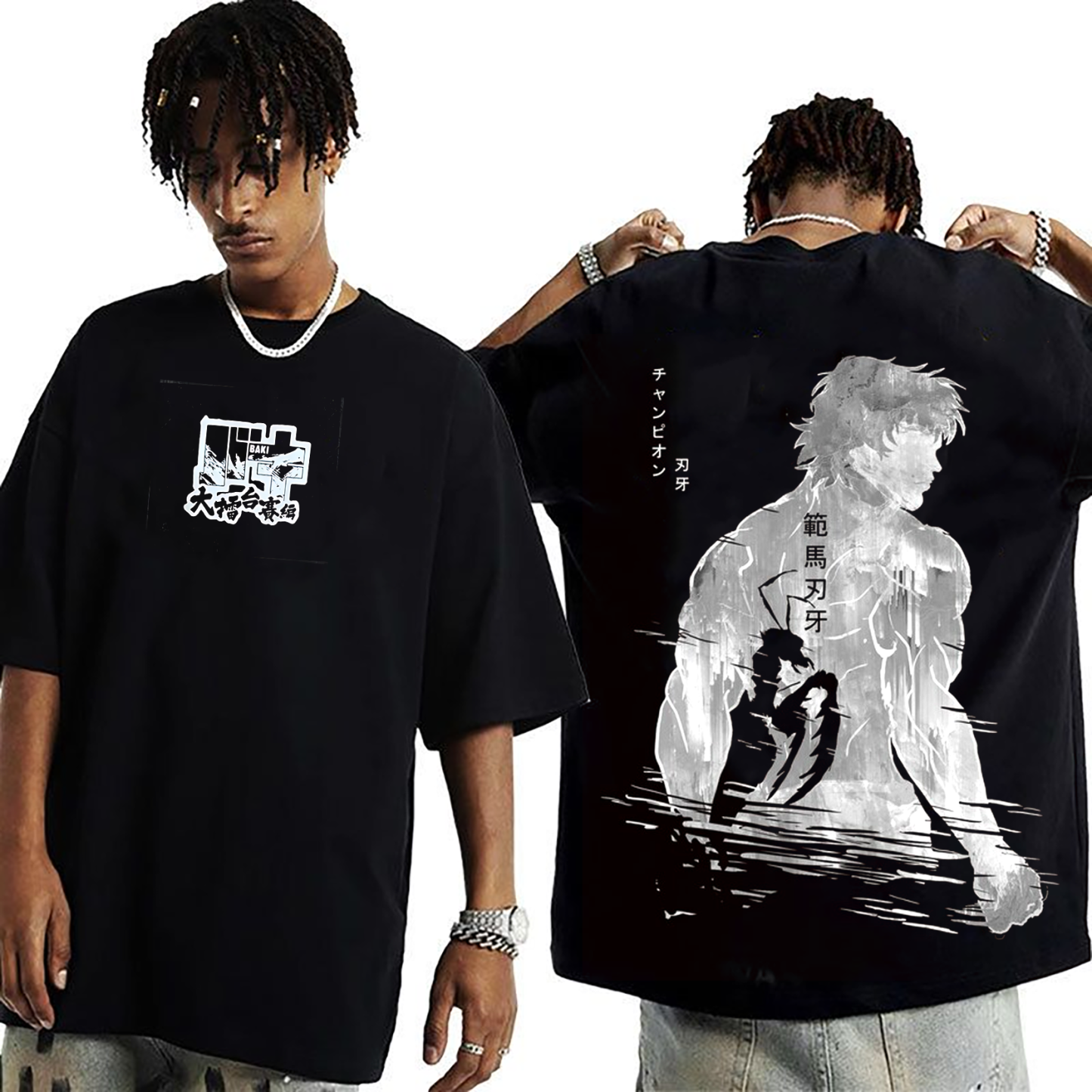 Baki Hanma vs Kengan Ashura Anime T-Shirt