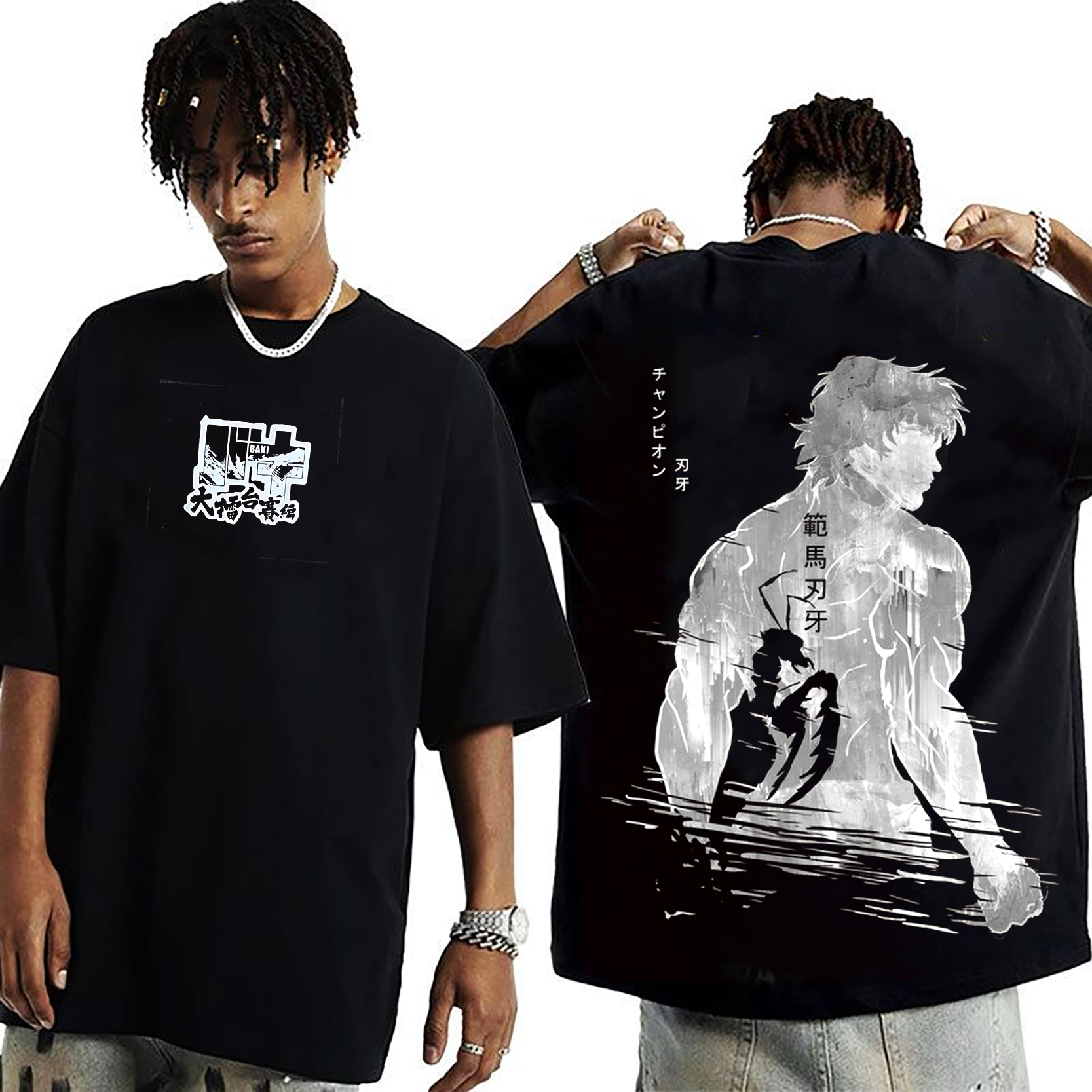 Baki Hanma vs Kengan Ashura Anime T-Shirt