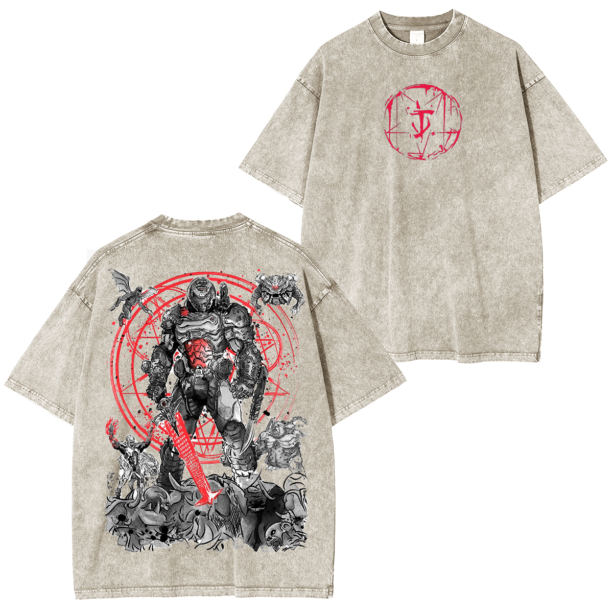 The Hell Walker v.2 Unisex Washed T-Shirt