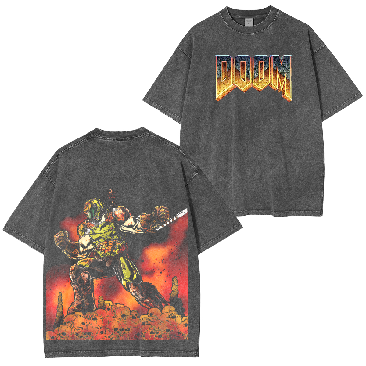 Doom Unisex Washed T-Shirt
