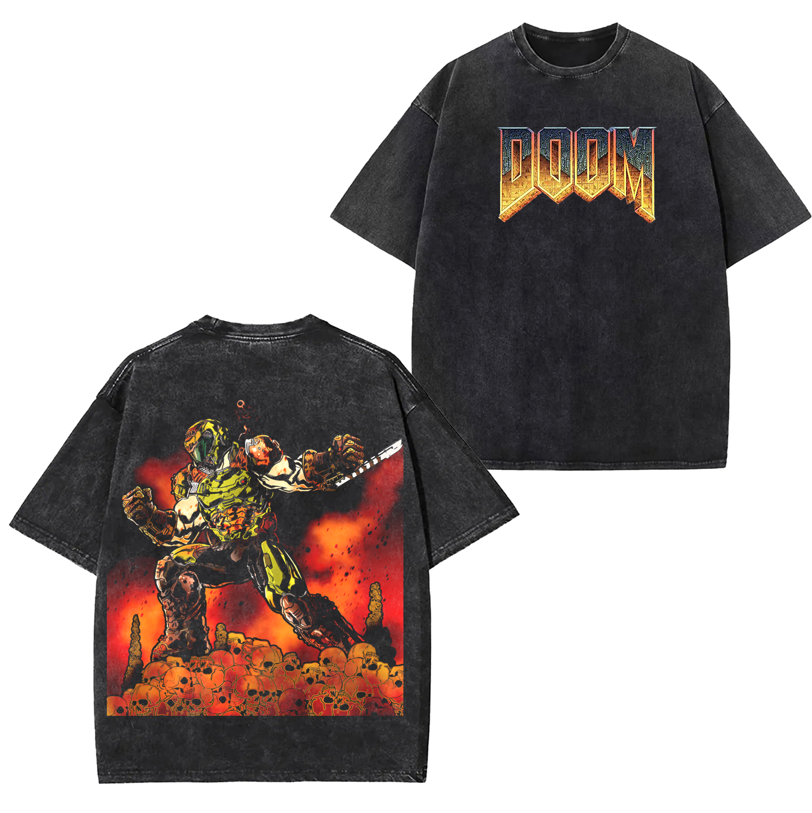 Doom Unisex Washed T-Shirt
