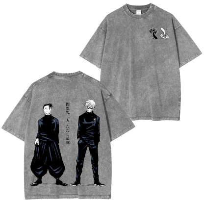 Jujutsu Kaisen Anime Unisex Washed T-Shirt