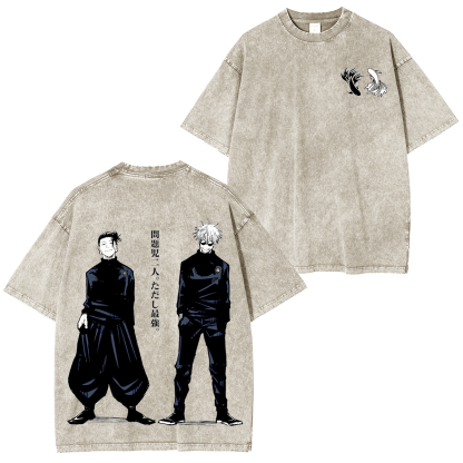 Jujutsu Kaisen Anime Unisex Washed T-Shirt