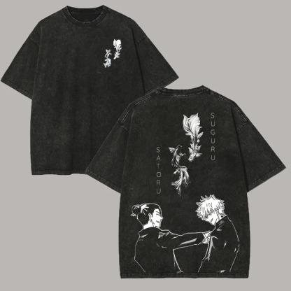 Jujutsu Kaisen Anime Unisex Washed T-Shirt