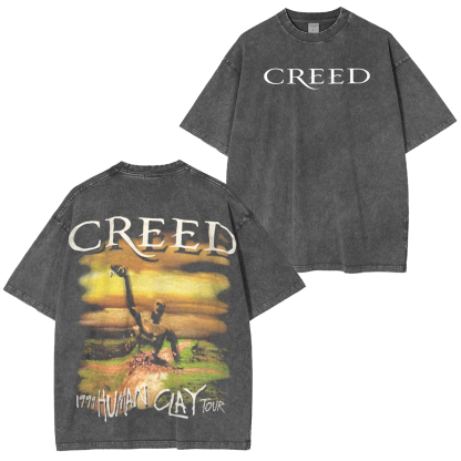 Creed Band Human Clay 1999 Tour Unisex Washed T-Shirt