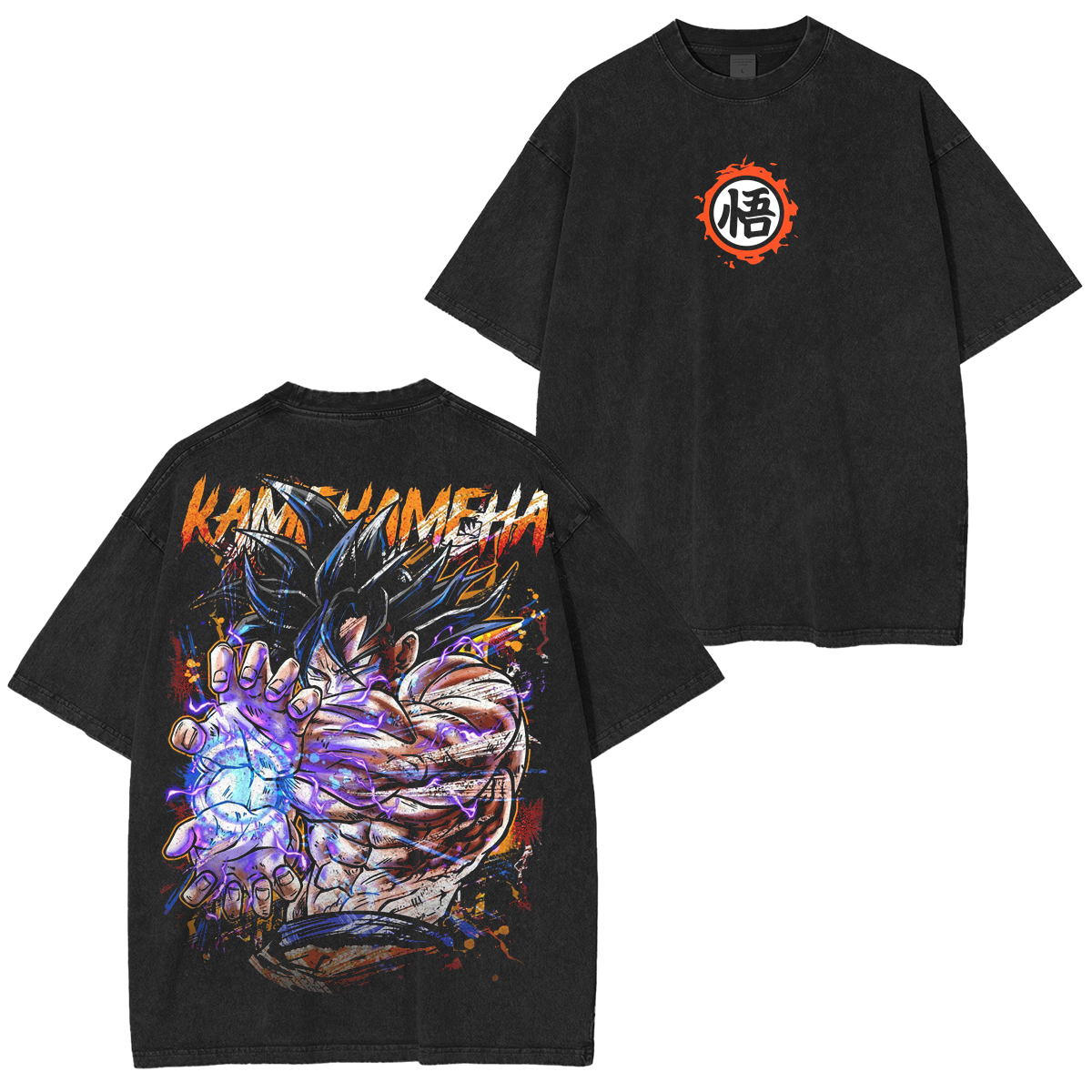 Dragon Ball Kamekameha Vintage  Unisex Washed T-Shirt
