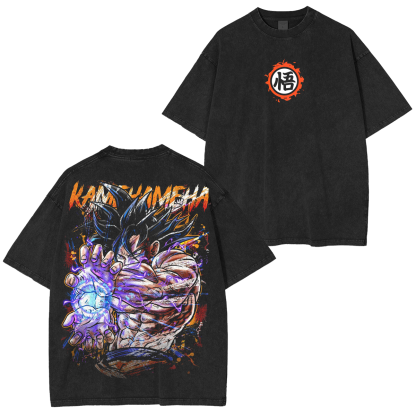Dragon Ball Kamekameha Vintage  Unisex Washed T-Shirt