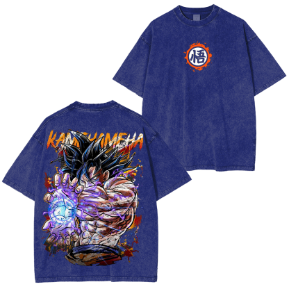 Dragon Ball Kamekameha Vintage  Unisex Washed T-Shirt