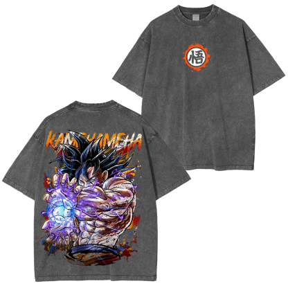 Dragon Ball Kamekameha Vintage  Unisex Washed T-Shirt