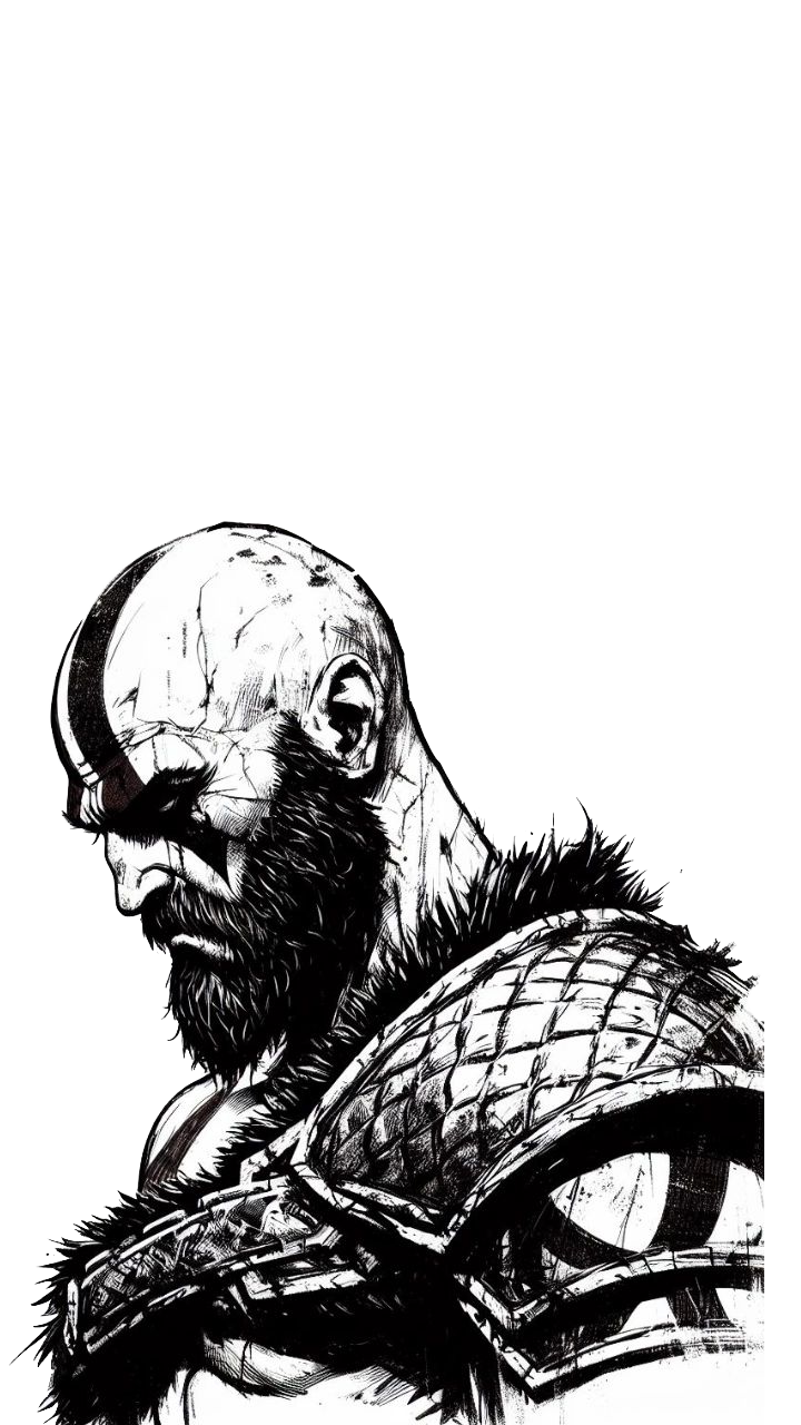 God Of War Kratos Big Head Unisex Washed T-Shirt