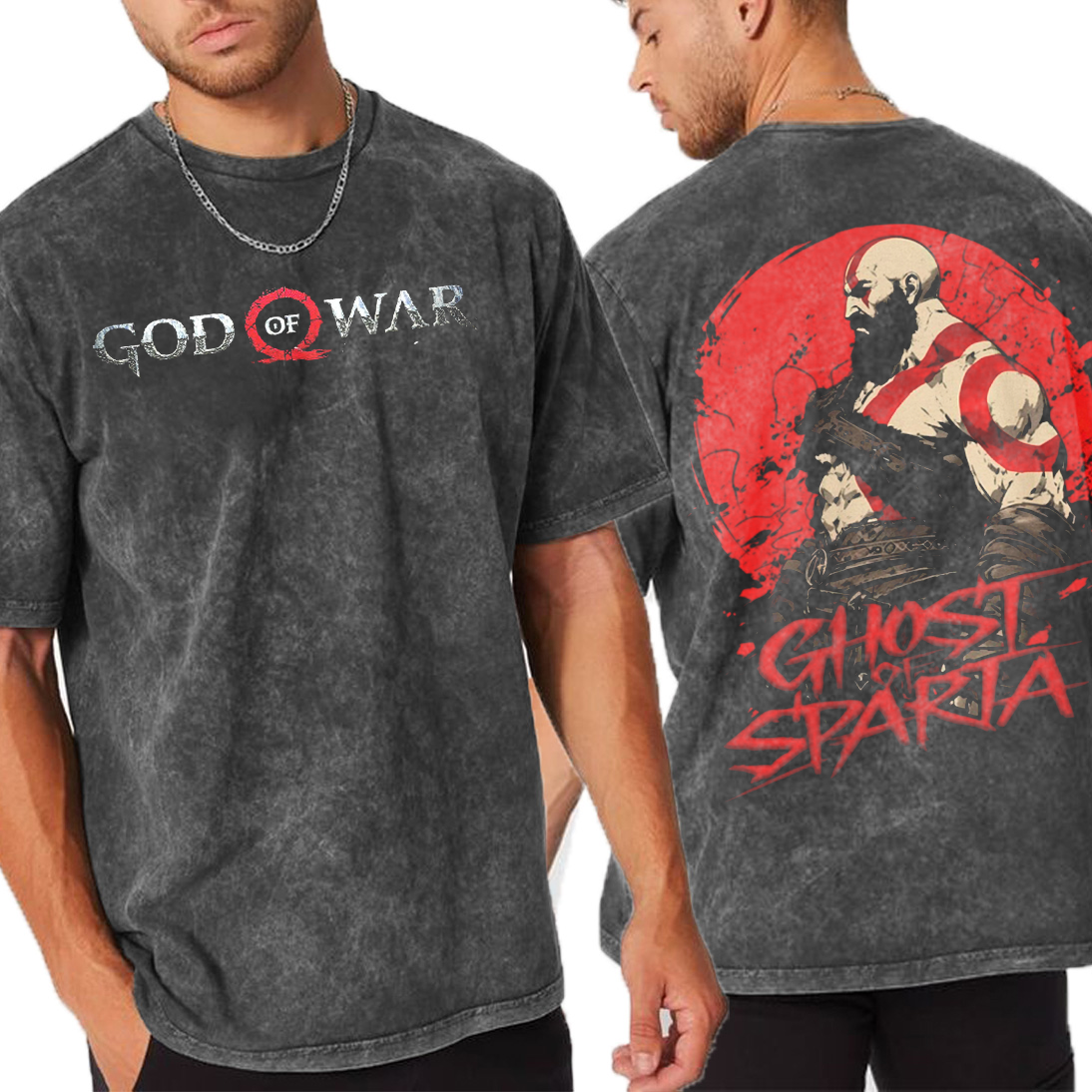 God of War Ragnarok - Kratos Unisex Washed T-Shirt