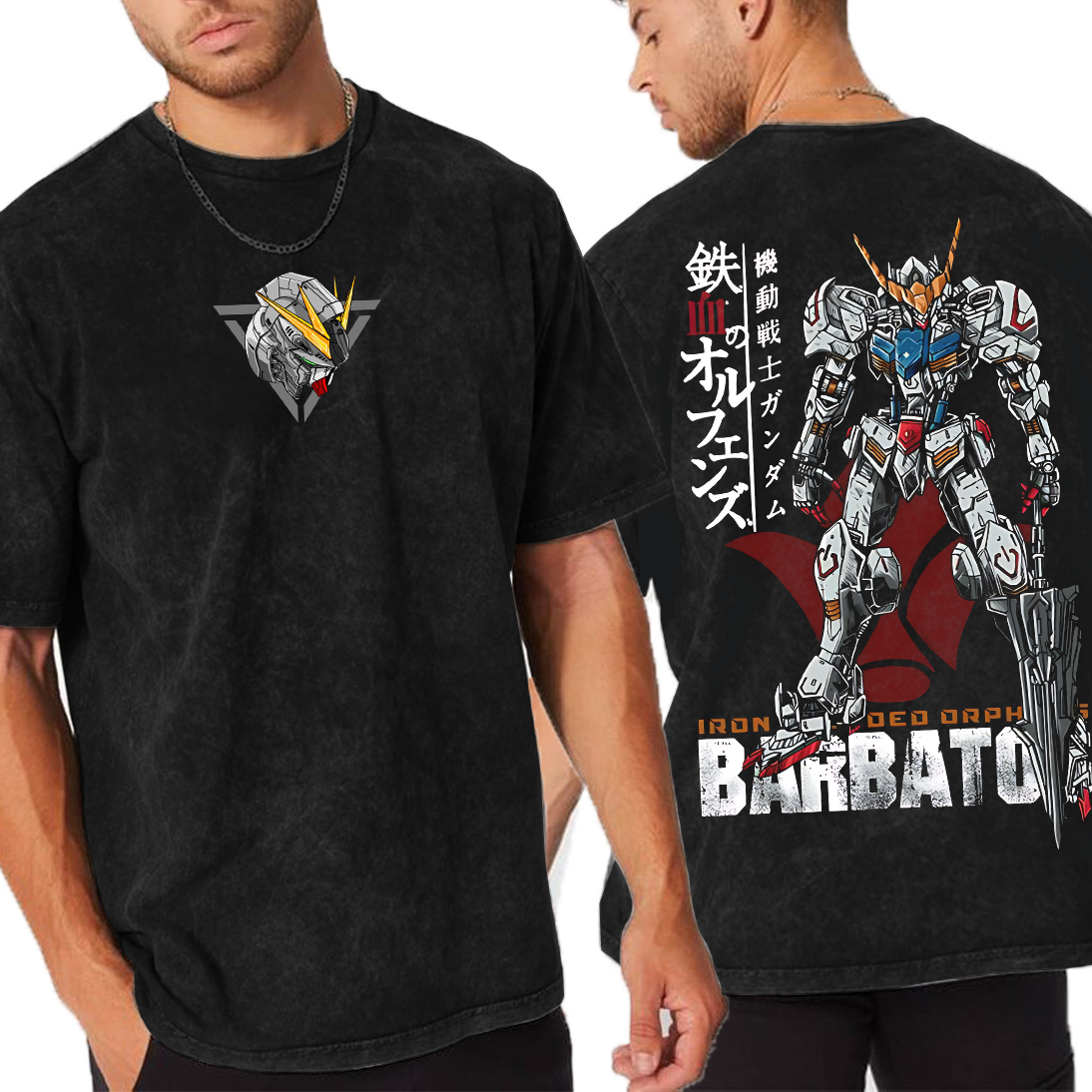 Gundam Anime Unisex Washed T-Shirt