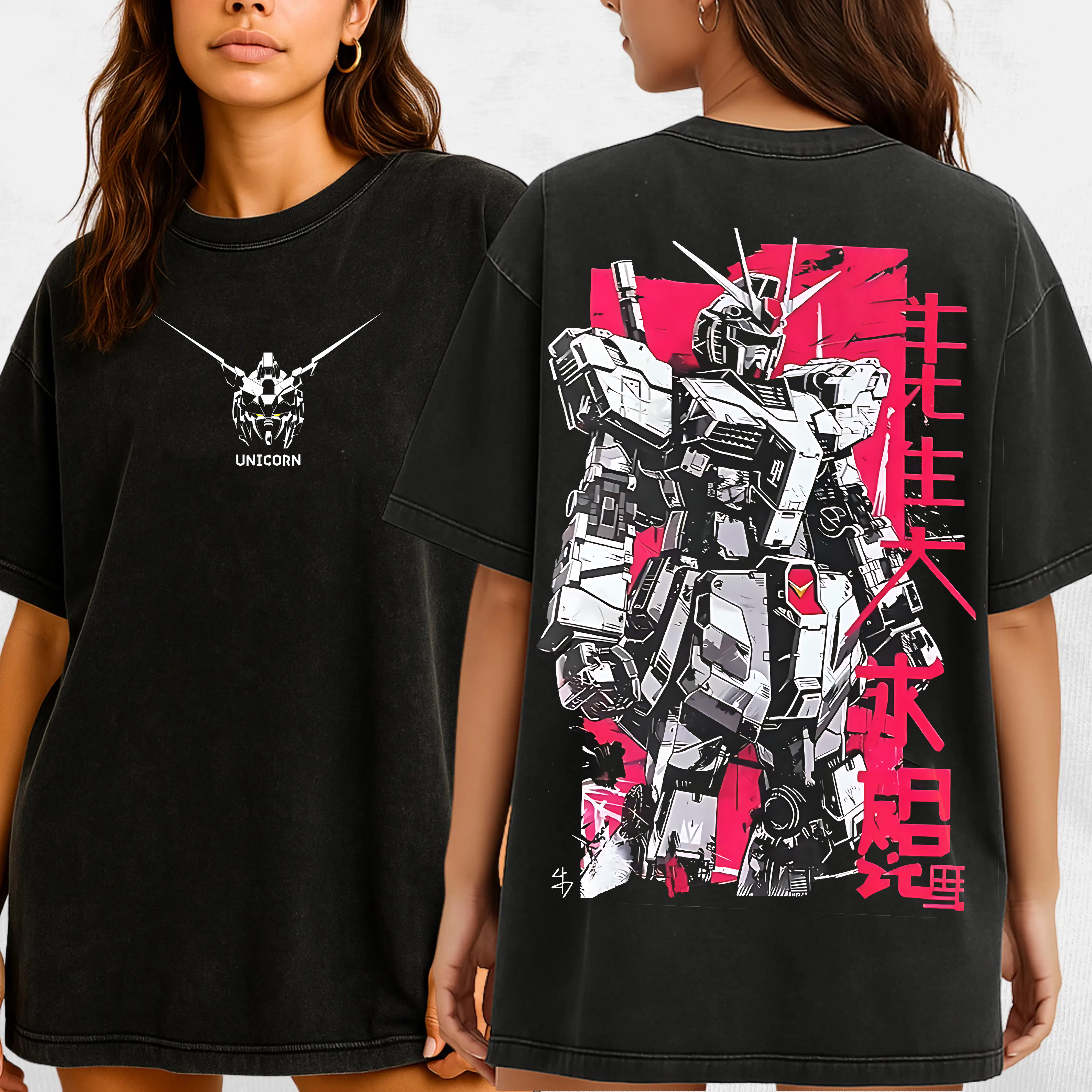 Iconic Gundam  Unisex Washed T-Shirt