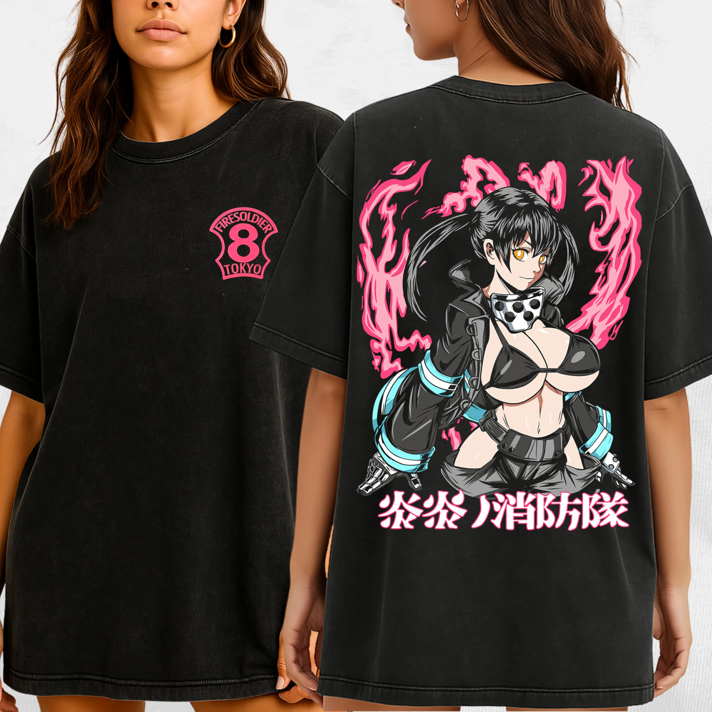 Tamaki Kotatsu - Fire Force Anime  Unisex Washed T-Shirt