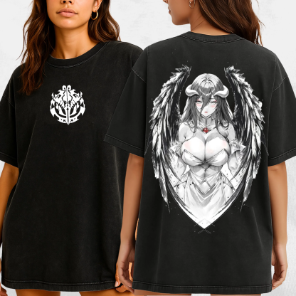Albedo Overlord Vintage Unisex Washed T-Shirt