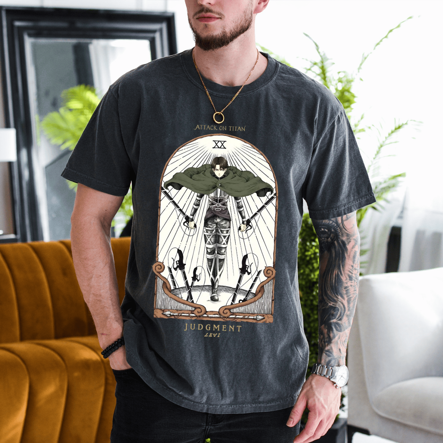 Levi Art Attack On Titan T-Shirt