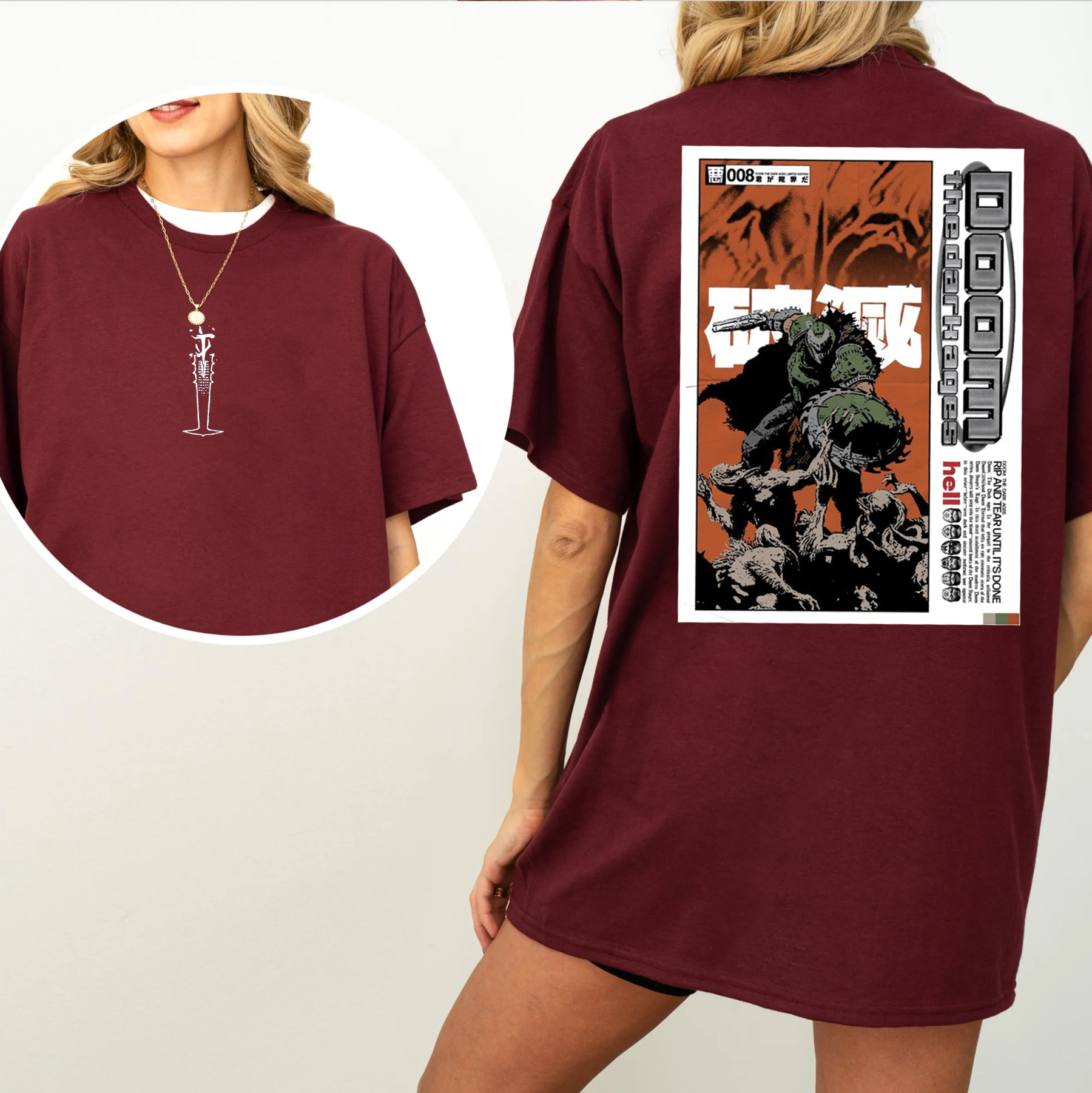 Doom Slayer Game  T-Shirt