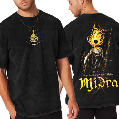 Midra Lord of the Frenzied Flame Unisex Washed T-Shirt
