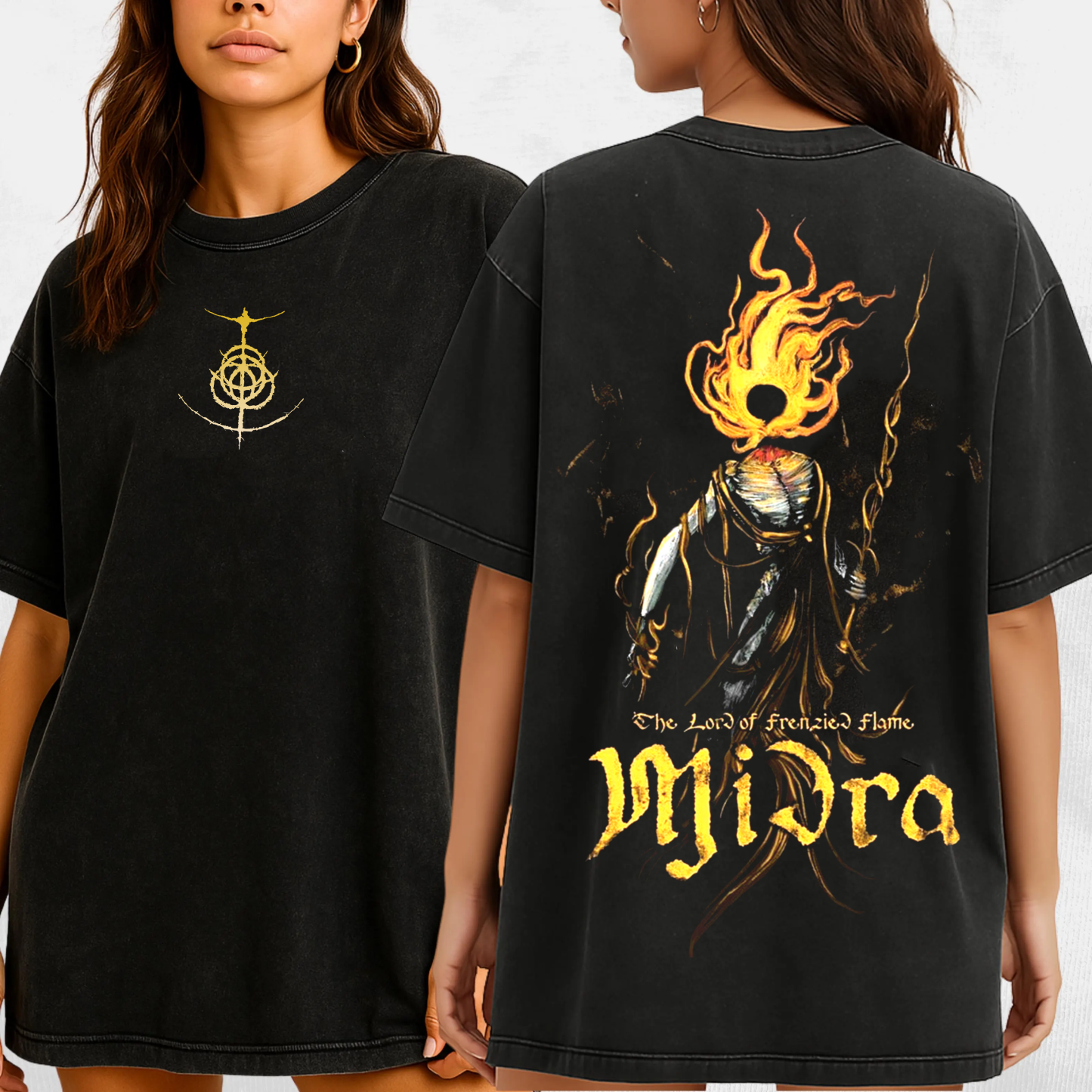 Midra Lord of the Frenzied Flame Unisex Washed T-Shirt