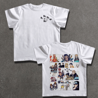 FIRE FORCE  Drawing Manga Colored T-Shirt