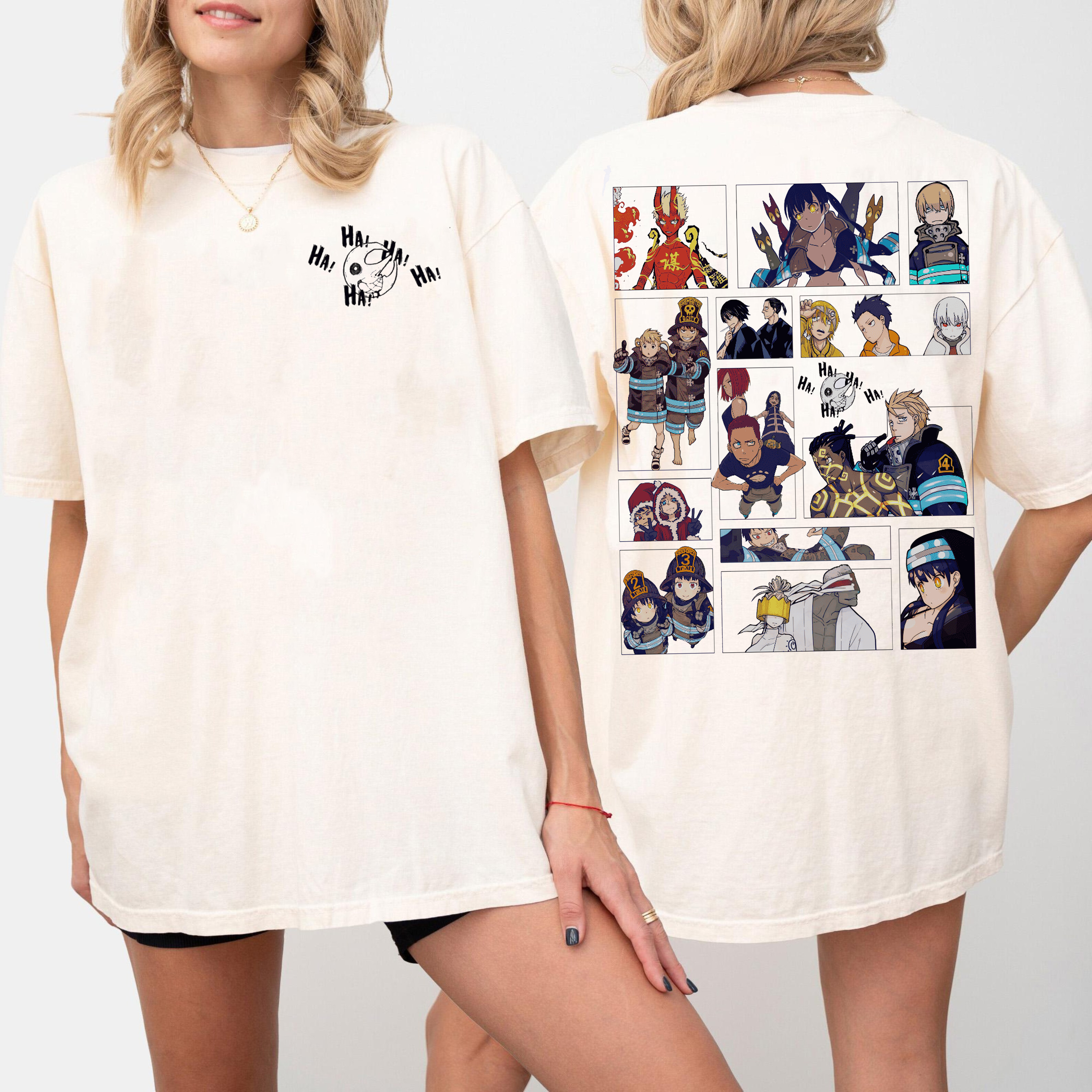 FIRE FORCE  Drawing Manga Colored T-Shirt