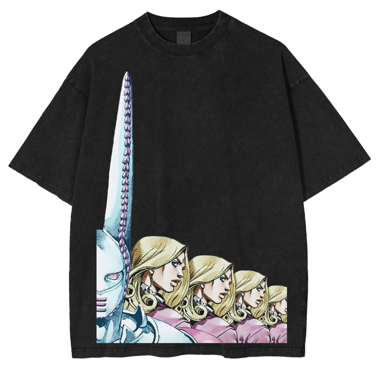 Steel Ball Run D4C Vintage Unisex Washed T-Shirt