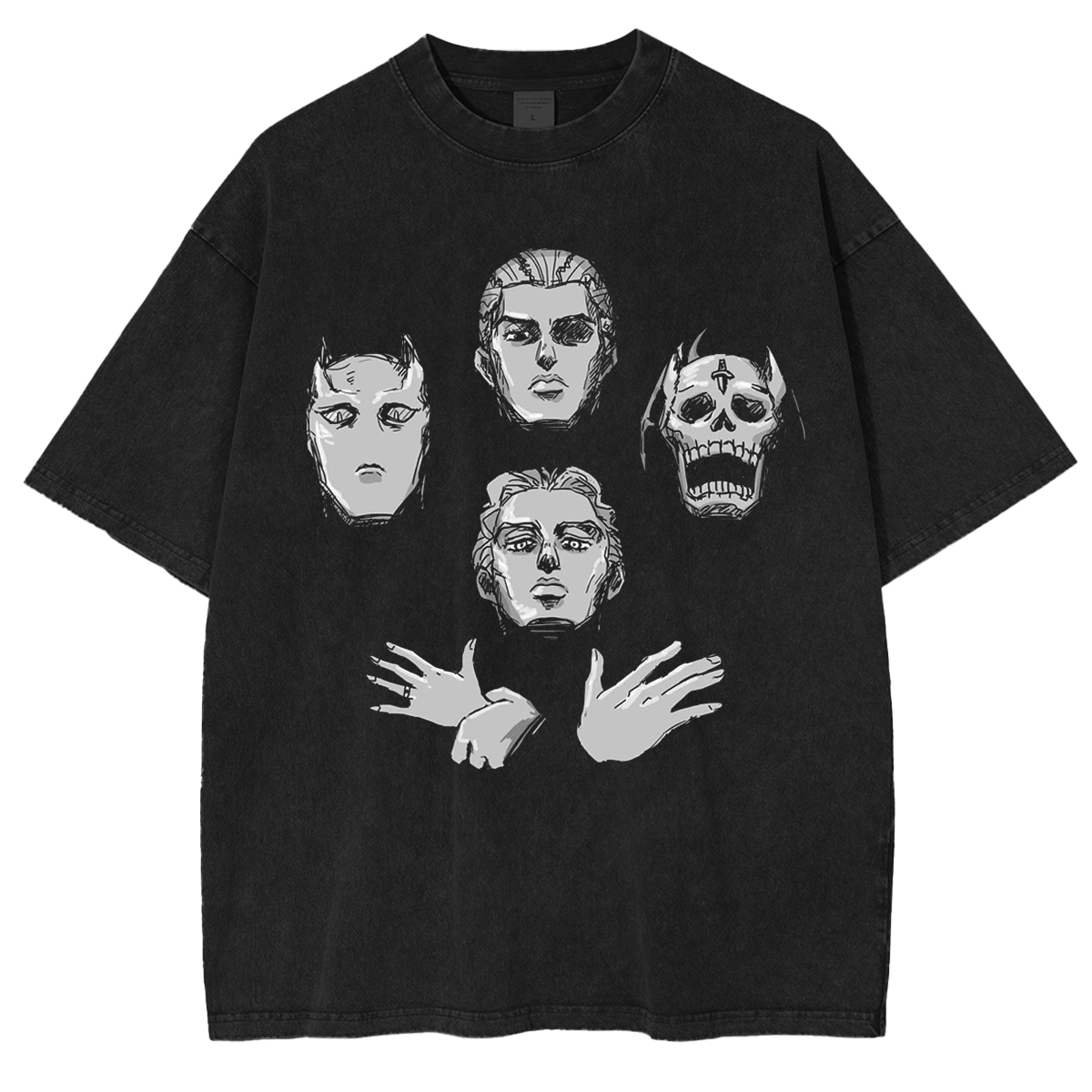 Jojo Bizarre Adventure  Unisex Washed T-Shirt