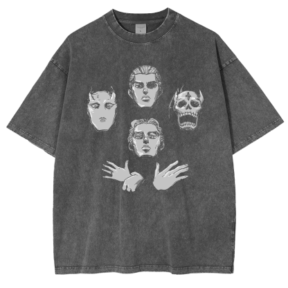 Jojo Bizarre Adventure  Unisex Washed T-Shirt